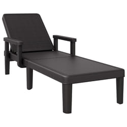 VidaXL 4008100 chaise d'extérieur Linge Siège rembourré Polypropylène (PP) Noir
