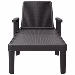 VidaXL 4008100 chaise d'extérieur Linge Siège rembourré Polypropylène (PP) Noir - Vue supplémentaire 4