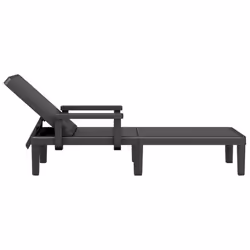VidaXL 4008100 chaise d'extérieur Linge Siège rembourré Polypropylène (PP) Noir - Vue supplémentaire 5