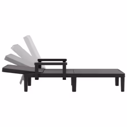 VidaXL 4008100 chaise d'extérieur Linge Siège rembourré Polypropylène (PP) Noir - Vue supplémentaire 7