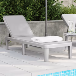 VidaXL 4008101 chaise d'extérieur Linge Siège rembourré Polypropylène (PP) Gris
