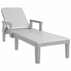 VidaXL 4008103, Linge, Siège rembourré, Polypropylène (PP), Gris, 160 kg, 1555 mm
