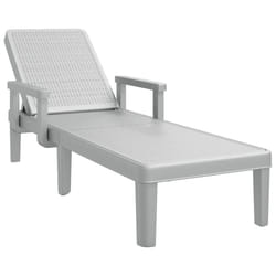 VidaXL 4008103 chaise d'extérieur Linge Siège rembourré Polypropylène (PP) Gris