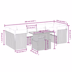 VidaXL 3270702 ensemble de meubles de jardin