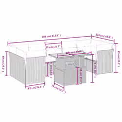 VidaXL 3270703 ensemble de meubles de jardin