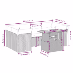 VidaXL 3270706 ensemble de meubles de jardin