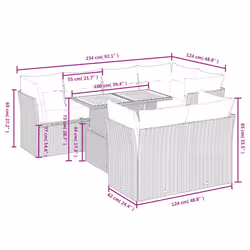 VidaXL 3270708 ensemble de meubles de jardin