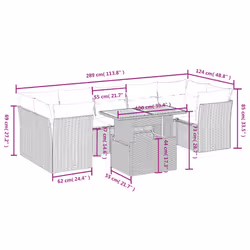 VidaXL 3270709 ensemble de meubles de jardin