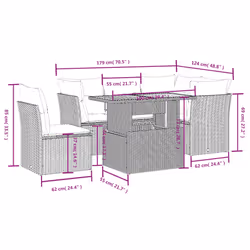 VidaXL 3270820 ensemble de meubles de jardin