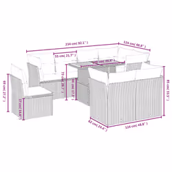 VidaXL 3270932 ensemble de meubles de jardin