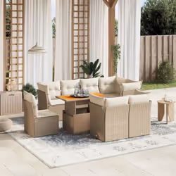 Cet ensemble de canapés de jardin est le complément parfait de votre arrière-cour, terrasse ou patio, offrant un espace confo ...