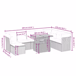 VidaXL 3270976 ensemble de meubles de jardin