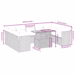 VidaXL 3270995 ensemble de meubles de jardin