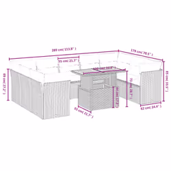 VidaXL 3270997 ensemble de meubles de jardin