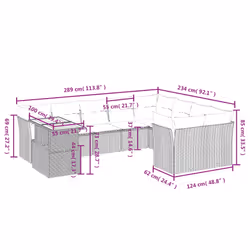 VidaXL 3271010 ensemble de meubles de jardin