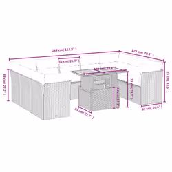 VidaXL 3271011 ensemble de meubles de jardin