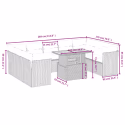 VidaXL 3271016 ensemble de meubles de jardin