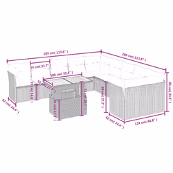 VidaXL 3271021 ensemble de meubles de jardin