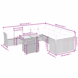 VidaXL 3271045 ensemble de meubles de jardin