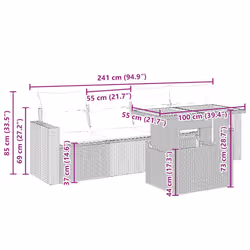 VidaXL 3271191 ensemble de meubles de jardin