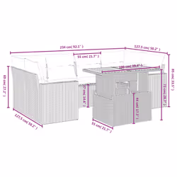 VidaXL 3271213 ensemble de meubles de jardin