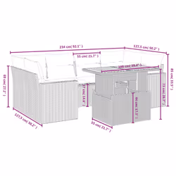 VidaXL 3271214 ensemble de meubles de jardin