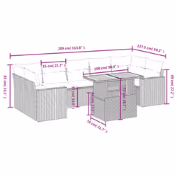 VidaXL 3271226 ensemble de meubles de jardin