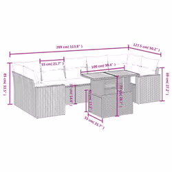 VidaXL 3271228 ensemble de meubles de jardin