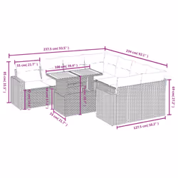 VidaXL 3271237 ensemble de meubles de jardin