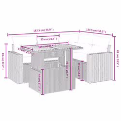 VidaXL 3271294 ensemble de meubles de jardin