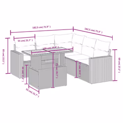VidaXL 3271300 ensemble de meubles de jardin