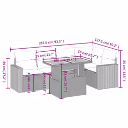 VidaXL 3271303 ensemble de meubles de jardin
