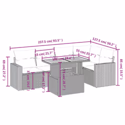 VidaXL 3271308 ensemble de meubles de jardin