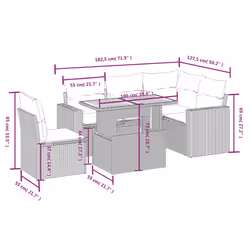 VidaXL 3271311 ensemble de meubles de jardin