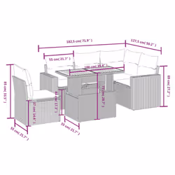 VidaXL 3271318 ensemble de meubles de jardin