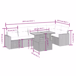 VidaXL 3271321 ensemble de meubles de jardin