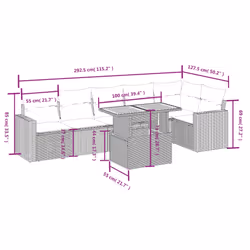 VidaXL 3271322 ensemble de meubles de jardin