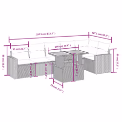 VidaXL 3271328 ensemble de meubles de jardin