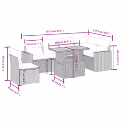 VidaXL 3271335 ensemble de meubles de jardin