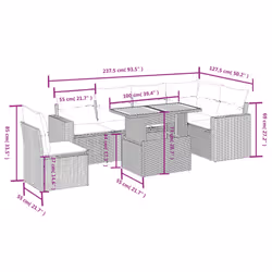 VidaXL 3271340 ensemble de meubles de jardin