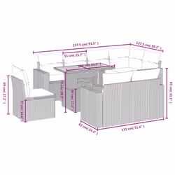 VidaXL 3271406 ensemble de meubles de jardin