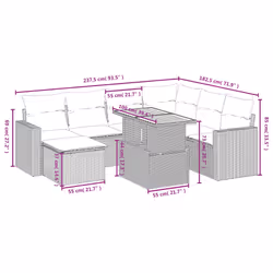 VidaXL 3271426 ensemble de meubles de jardin