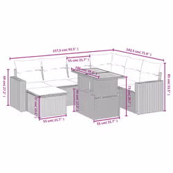 VidaXL 3271427 ensemble de meubles de jardin