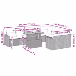 VidaXL 3271455 ensemble de meubles de jardin