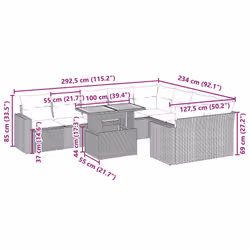 VidaXL 3271468 ensemble de meubles de jardin