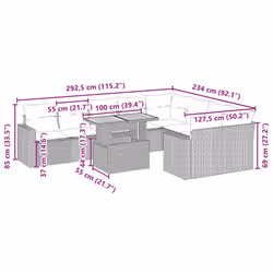 VidaXL 3271471 ensemble de meubles de jardin