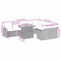 VidaXL 3271472 ensemble de meubles de jardin