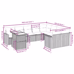 VidaXL 3271475 ensemble de meubles de jardin