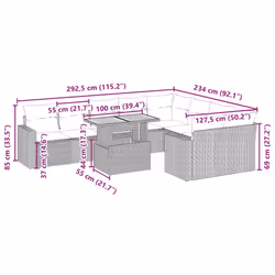 VidaXL 3271478 ensemble de meubles de jardin
