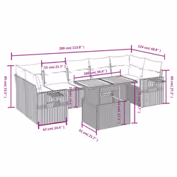 VidaXL 3271669 ensemble de meubles de jardin